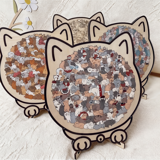 135-delige Katten Puzzel - 1