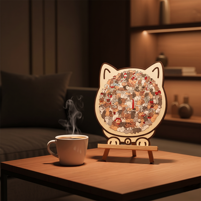 135-delige Katten Puzzel - 4