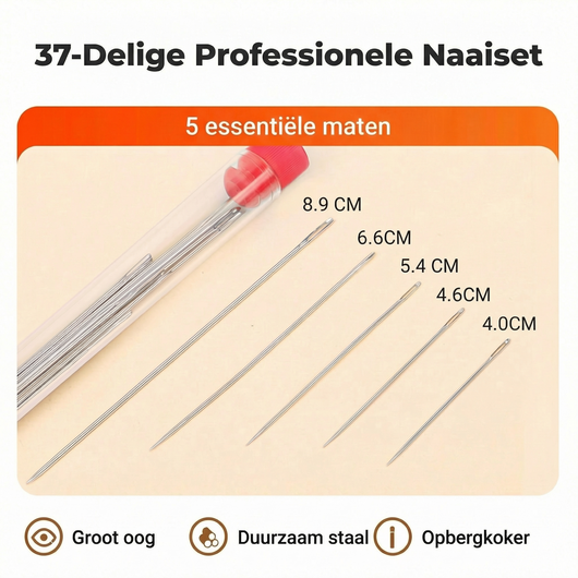 37-Delige Professionele Naaiset - Naalden