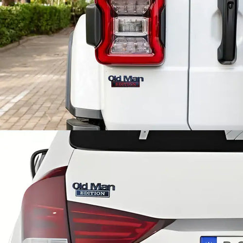 Old Man Edition Auto Embleem